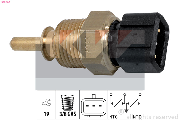 Senzor,temperatura lichid de racire 530 367 KW